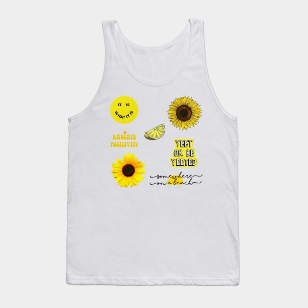 Package of yellow stickers Tank Top by ghjura